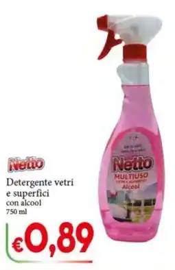 D'Italy Netto Detergente vetri e superfici con alcool offerta