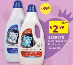 Ipersoap Secrets Detersivo lavatrice liquido assortito offerta