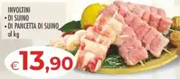 MerSi Supermercati Involtini di suino di pancetta di suino offerta