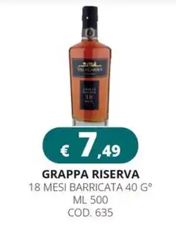 Altasfera Grappa Riserva offerta
