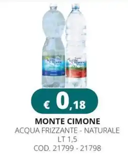 Altasfera Monte Cimone acqua frizzante naturale offerta