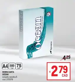 Metro Risma carta ocean offerta