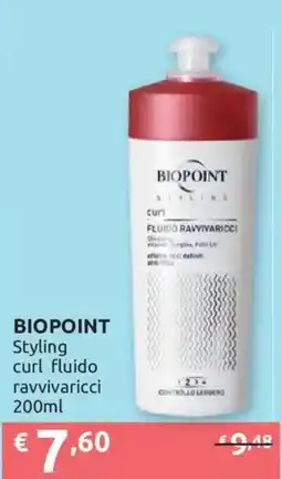 Ipersoap Biopoint Styling curl fluido ravvivarcici offerta