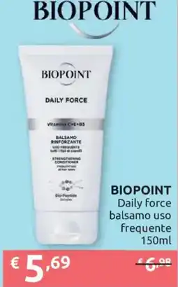 Ipersoap Biopoint daily force balsamo uso frequente offerta