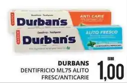 Mazzeo Giocattoli Durbans dentifricio ml75 alito fresco/anticarie offerta