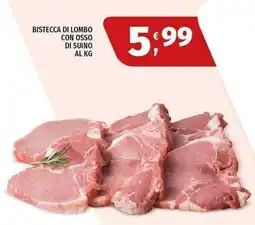Vivo Supermercati Bistecca di lombo con osso di suino offerta