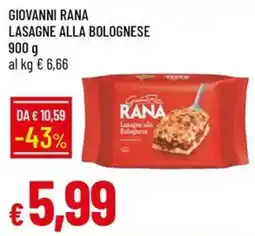 IperFamila Lasagne alla Bolognese Rana offerta