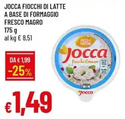 IperFamila Jocca fiocchi di latte a base di formaggio fresco magro offerta