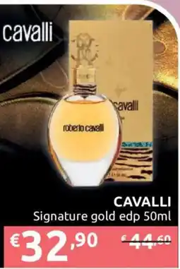 Ipersoap Cavalli Signature gold edp offerta