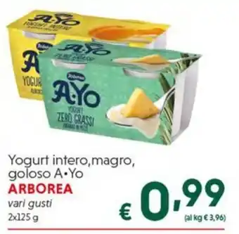 Yogurt intero, magro, goloso A•Yo ARBOREA
