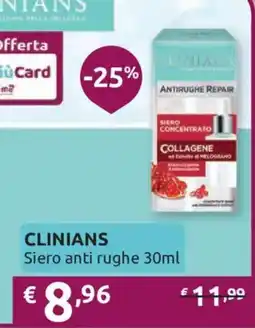 Ipersoap Clinians Siero anti rughe offerta