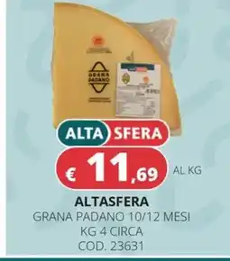 Altasfera Alta Sfera Grana Padano 10/12 mesi offerta