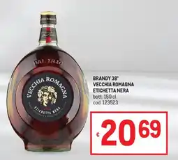 Metro Brandy Vecchia Romagna Etichetta Nera offerta
