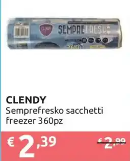 Ipersoap Clendy Semprefresko sacchetti freezer offerta