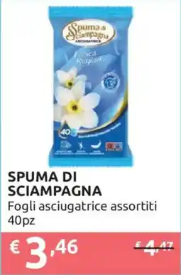 Ipersoap Spuma di Sciampagna Fogli asciugatrice assortiti offerta