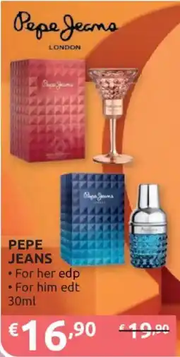 Ipersoap Pepe Jeans for her edp for him edt offerta