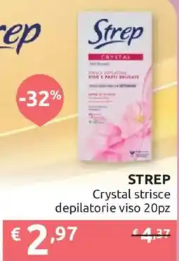 Ipersoap Strep Crystal strisce depilatorie viso offerta