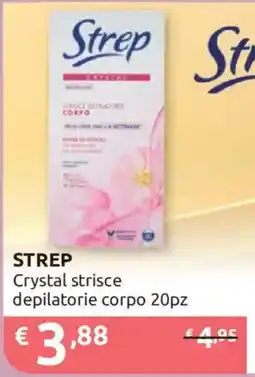 Ipersoap Strep Crystal strisce depilatorie corpo offerta