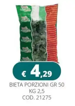 Altasfera Bieta porzioni offerta