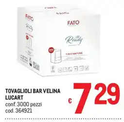 Metro Tovaglioli bar velina lucart offerta