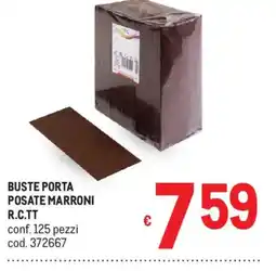 Metro Buste porta posate marroni R.C.TT offerta