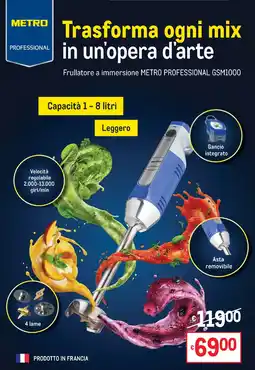 Metro Frullatore a immersione METRO PROFESSIONAL GSM1000 offerta