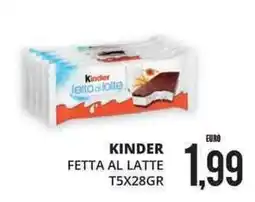 Mazzeo Giocattoli Kinder fetta al latte offerta