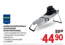 Metro Mandolina professionale in acciaio inox Metro Professional offerta