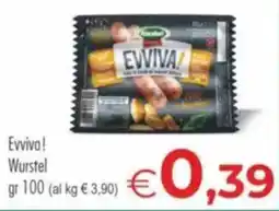 MerSi Supermercati Evviva! Wurstel offerta
