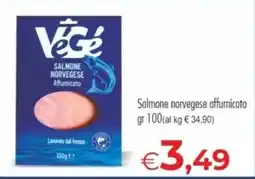 MerSi Supermercati VéGé Salmone norvegese affumicato offerta