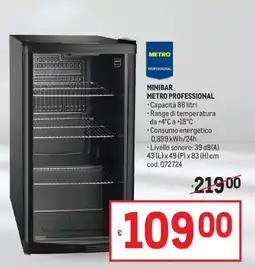 Metro Minibar Metro Professional offerta