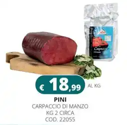 Altasfera Pini Carpaccio di Manzo offerta