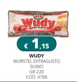 Altasfera Wudy wurstel extragusto suino offerta