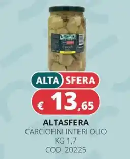 Altasfera Alta Sfera carciofini interi olio offerta