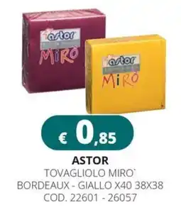 Altasfera Astor tovagliolo miro offerta