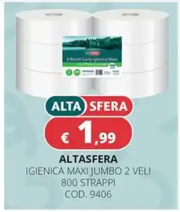 Altasfera Alta Sfera igienica maxi jumbo 2 veli offerta