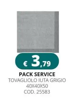 Altasfera Tovagliolo iuta grigio offerta