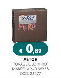 Altasfera Astor tovagliolo miro` marroni offerta