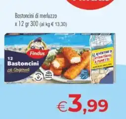 MerSi Supermercati Bastoncini di merluzzo Findus offerta