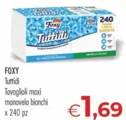 MerSi Supermercati Foxy Tovaglioli maxi monovelo bianchi offerta