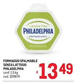 Metro Formaggio spalmabile senza lattosio Philadelphia offerta