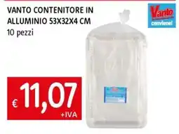 IperFamila Vanto contenitore in alluminio offerta