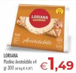 MerSi Supermercati Loriana Piadina Arrotolabile offerta