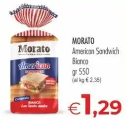 MerSi Supermercati Morato American Sandwich Bianco offerta