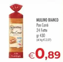 MerSi Supermercati Mulino Bianco Pan Carrè offerta