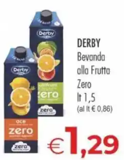 MerSi Supermercati Derby Bevanda alla Frutta Zero offerta