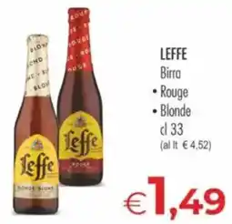 MerSi Supermercati Leffe Birra Rouge Blonde offerta
