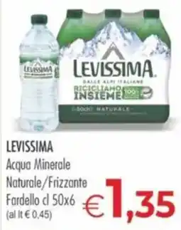 MerSi Supermercati Levissima Acqua Minerale Naturale offerta