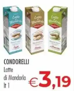 MerSi Supermercati Condorelli Latte di Mandorla offerta