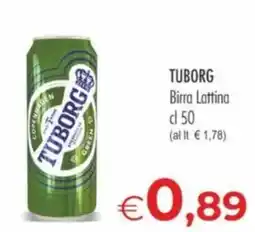 MerSi Supermercati Tuborg Birra Lattina offerta